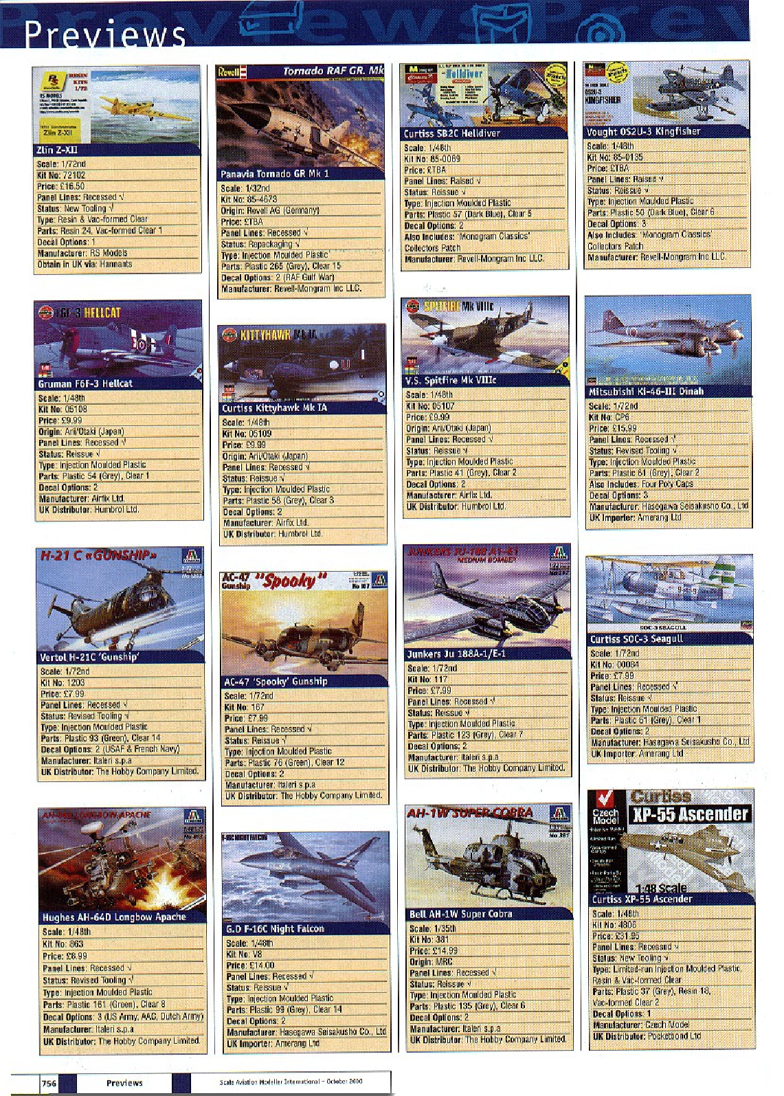 Scale Aviation Modeller International 2000-10